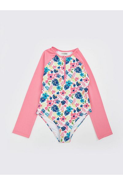 LC Waikiki Νέα σεζόν Quick Dry UV Protection Παιδικό μαγιό για κορίτσια - S5CY09Z4