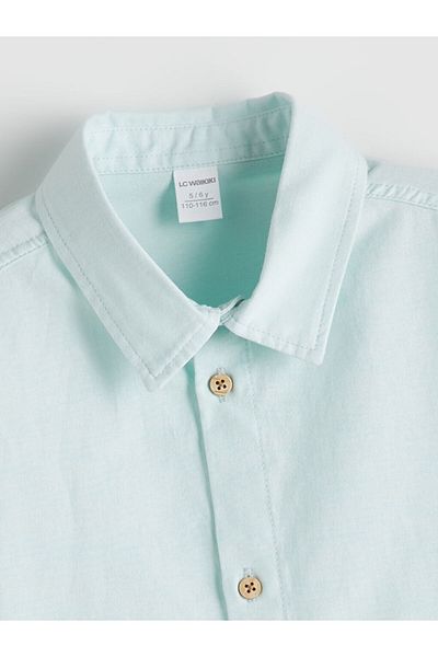 LC Waikiki Black Short Sleeve Basic Boy's Shirt
