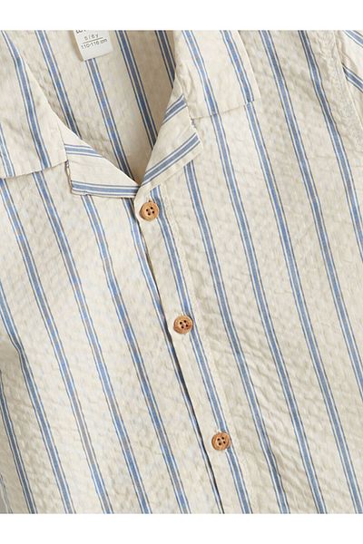 LC Waikiki Short Sleeve Dobby Boy's Shirt