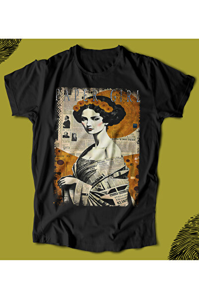 BUTSHIRT تي شيرت BU 'Paper Girl' تي شيرت للجنسين بقصة عادية