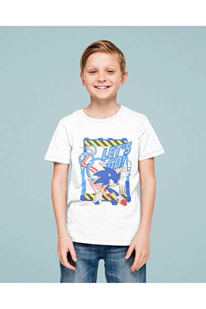 SEVBANO تي شيرت للأطفال مطبوع عليه رسوم متحركة للجنسين من سونيك ليتس جو (1-12...