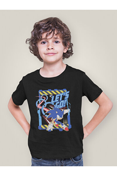 SEVBANO تي شيرت للأطفال مطبوع عليه رسوم متحركة للجنسين من سونيك ليتس جو (1-12...