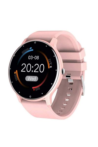 SIKS Smartwatch, Full Touch, Compatible With Ios And Android, Hd Microphone, Sleep Monitoring, Pink