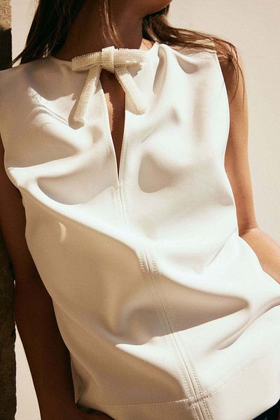 H&M Bow-detail top