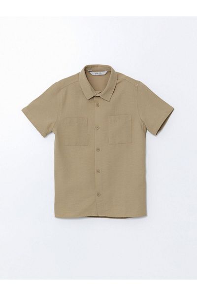 LC Waikiki Linen Blended Boy's Shirt