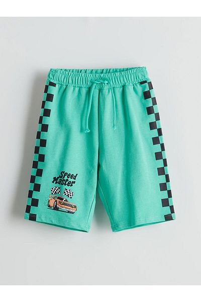 LC Waikiki Printed Boys' Shorts with Elastic Waist