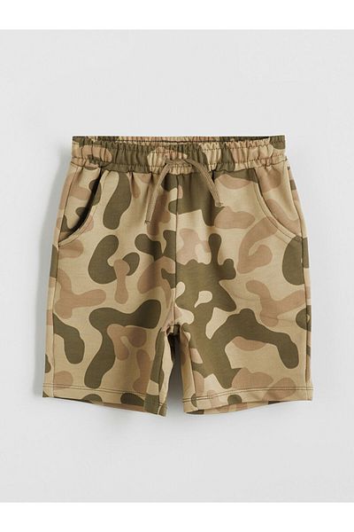 LC Waikiki Printed Boys' Shorts with Elastic Waist