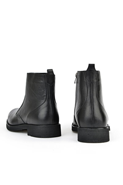 Ziya , Erkek Hakiki Deri Bot 15319Z7113 Siyah