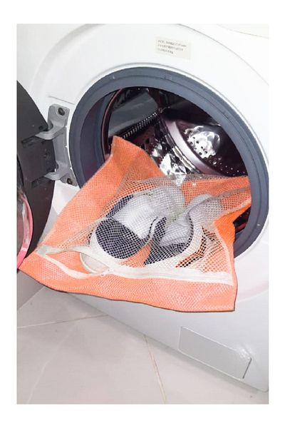 noip Orange - Zippered - Delicate Laundry Slippers Shoe Washing Net Large Size (7474)