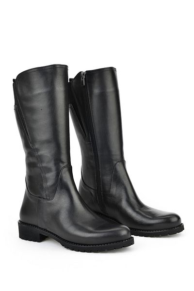 Ziya , Γυναικείες Μπότες Γνήσιο Δερμάτινο 15319Z88042 Μαύρο