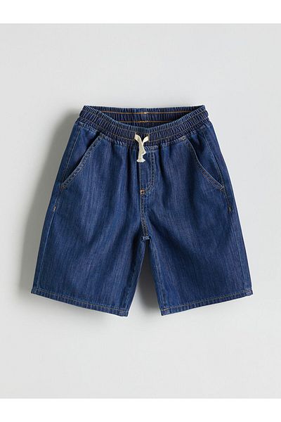 LC Waikiki Elastic Waist Boy Jean Shorts