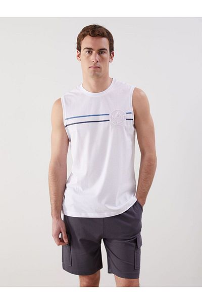 LC Waikiki LCWAIKIKI Classic Crew Neck Printed Men's Sleeveless T-Shirt