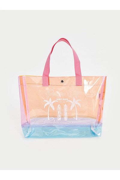 LC Waikiki LCW ACCESSORIES Printed Girl's Beach Bag