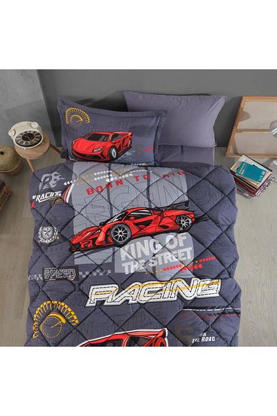 merland benvecocuk Single Ranforce Young Pattern Sleeping Set Racing Team
