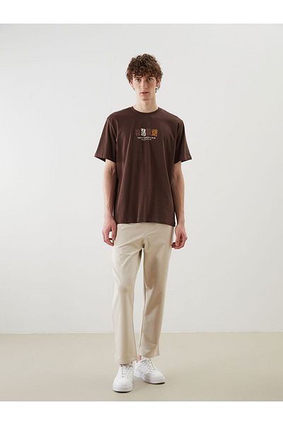 LC Waikiki Xside Crew Neck Printed Combed Cotton Men's T-Shirt