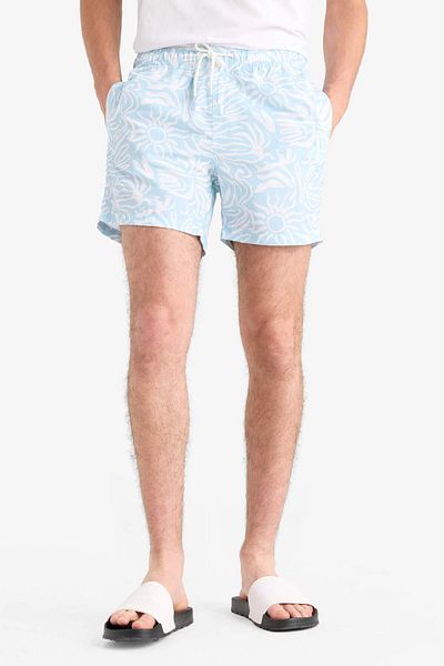 DeFacto Patterned Mesh Lined Short Length Sea Shorts E0974Ax25Hs