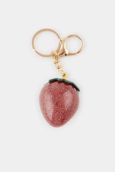 DeFacto Women's Strawberry Charm Keychain F4164Axns