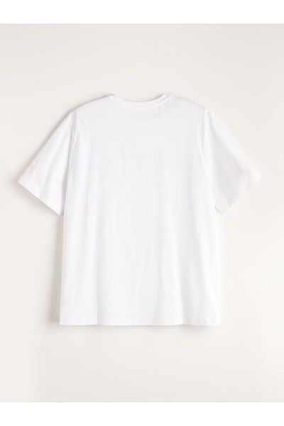 LC Waikiki Ανδρικό μπλουζάκι LCWAIKIKI Classic Crew Neck με στάμπα χτενισμένο βαμβακερό