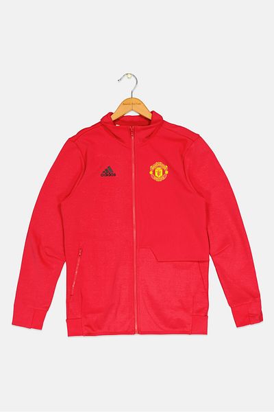 adidas Kids Boy Manchester United Anthem Football Jacket, Red