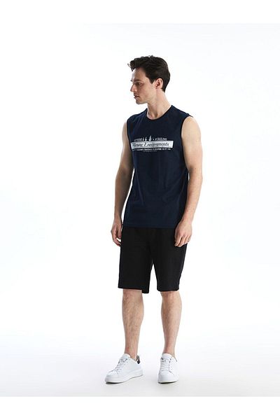 LC Waikiki LCWAIKIKI Classic Crew Neck Printed Men's Sleeveless T-Shirt