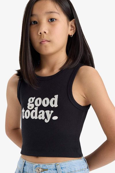 DeFacto Girl's Crew Neck Printed Singlet C4717A825Sm