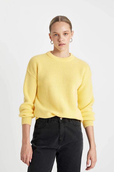 DeFacto Regular Fit Basic Plain Thessaloniki Knitted Sweater H6905Az24Wn