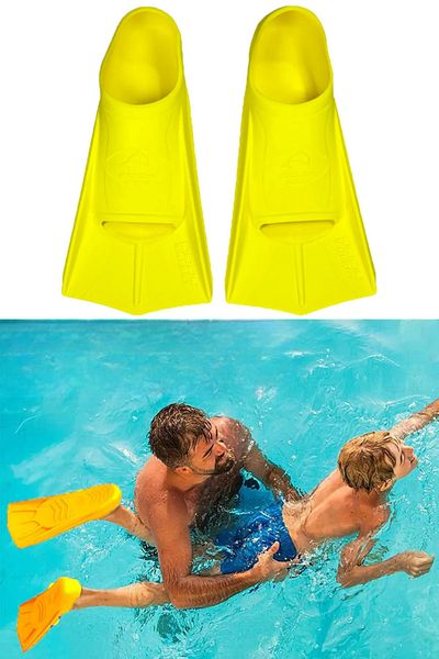 MAİN SHOP Pool Energy 25-26 Children's Training Pool Sea Swimming Flippers with Carry Bag and Ear Nose Plug Gift