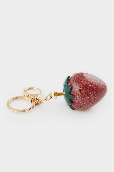 DeFacto Women's Strawberry Charm Keychain F4164Axns
