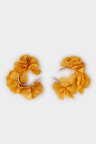 DeFacto Women's Orange Straw Detailed Earrings F0837Axns
