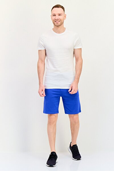 GAP Men Embroidered Logo Basic Shorts, Blue