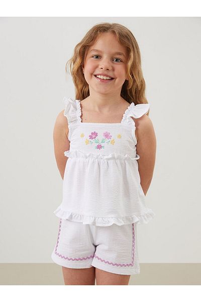 LC Waikiki Lcw Baby Textured Sleeveless Girl's Undershirt