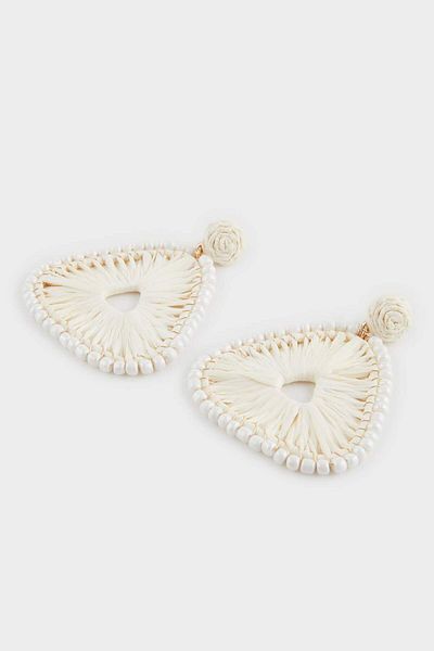 DeFacto Women's Straw Detailed Earrings F0827Axns