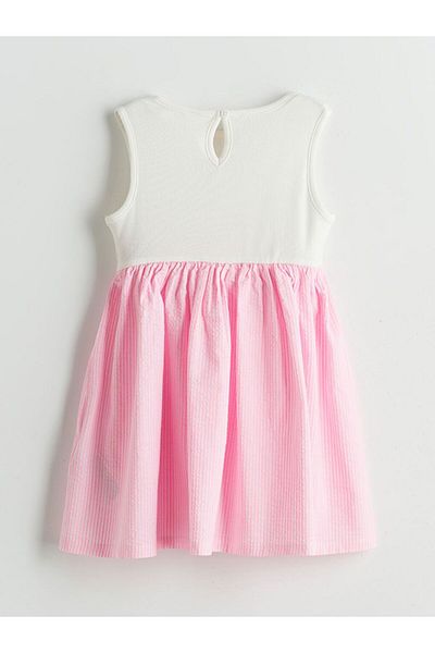 LC Waikiki Lcw Kids Crew Neck Floral Girl's Camisole Dress