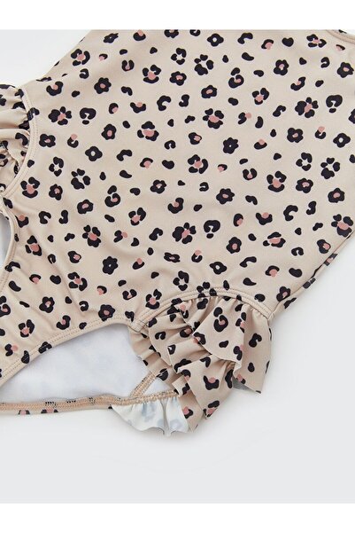 LC Waikiki Lcw Kids U-Neck Floral Girl's Swimsuit