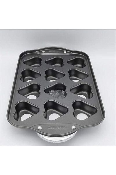 Generic 12 Cup Heart Shape Muffin Pan Non-Stick Teflon