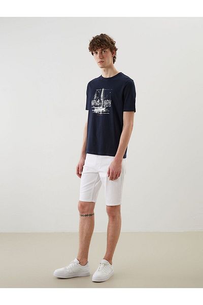 LC Waikiki Xside Crew Neck Printed Combed Cotton Men's T-Shirt