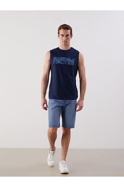 LC Waikiki LCWAIKIKI Classic Crew Neck Printed Men's Sleeveless T-Shirt
