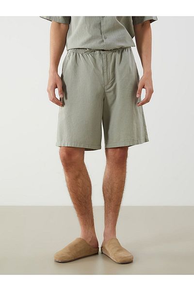 LC Waikiki Xside Comfortable Fit Linen Blend Men's Shorts