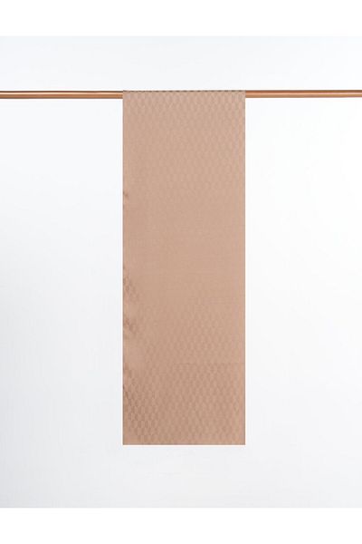 Kayra Koza Pattern Jacquard Woven Shawl Sand