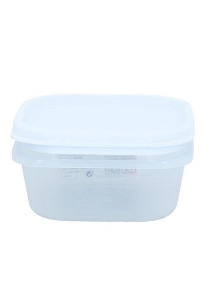 Generic حاوية تخزين طعام مربعة من تاتاي، بيضاء، سعة 0.3 لتر