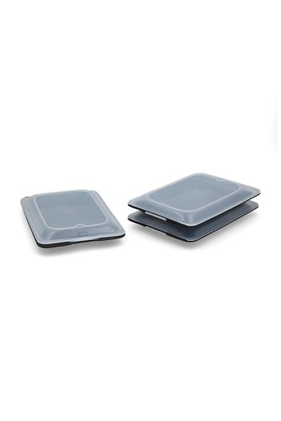Generic حافظة طعام تاتاي، 3 قطع، لون أسود