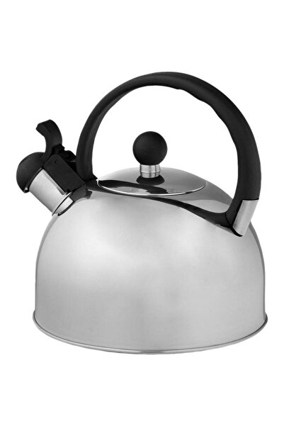 Generic GIBSON Springberry Stainless Steel Whistling Tea Kettle Silver and Black 2.25 Quart 63485.01