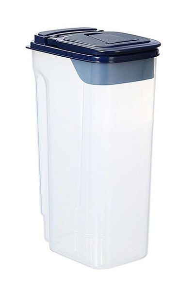 Generic Felli Pop-Up Spout Easy Pour Durable Plastic Food Storage Container Clear and Black 4000ml Y1K110162