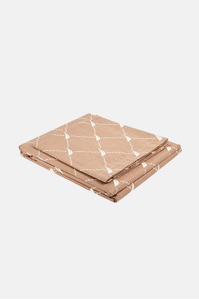 Nautica 3 Pieces Double Allover Print Bedsheet Set, Multicolor