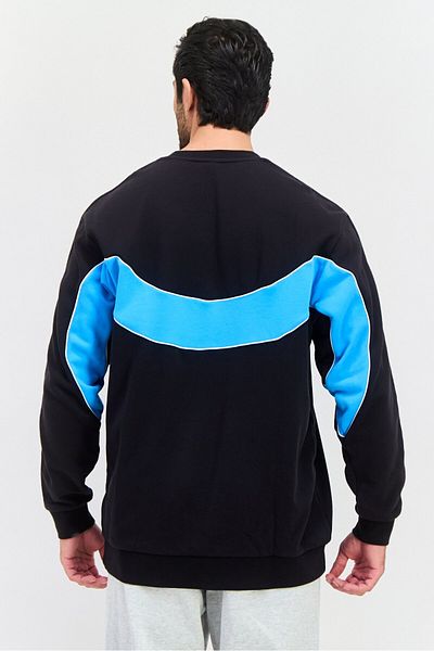 adidas Men Sports Fit Long Sleeve Outdoor Sweatshirt, Black