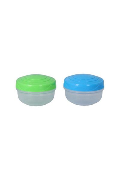 Generic مجموعة تخزين الطعام سيستيما من قطعتين متعددة الألوان، سعة 210 مل، 21487