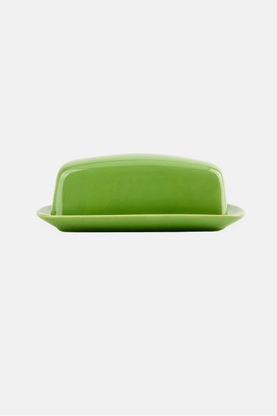 Muy Mucho Ceramic Butter Dish Celine Series, Green