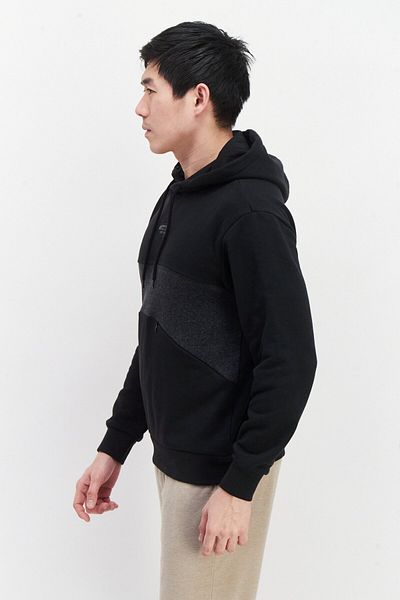 adidas Men Sportswear Fit Long Sleeve Outdoor Hoodie, Black