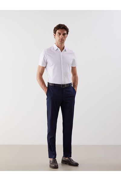 LC Waikiki Lcwaikiki Formal Slim Fit Short Sleeve Gabardine Men's Shirt