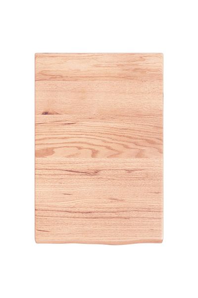 vidaxl Wall Shelf Light Brown 40x60x(2-4) cm Treated Solid Wood Oak